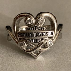 Harley-Davidson Sterling Silver Ring Size 7